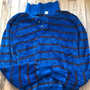 VINTAGE mens velour pullover - medium